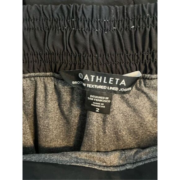 Athleta‎ Black Camo Brooklyn Lined Joggers Size 2 - Picture 2 of 4
